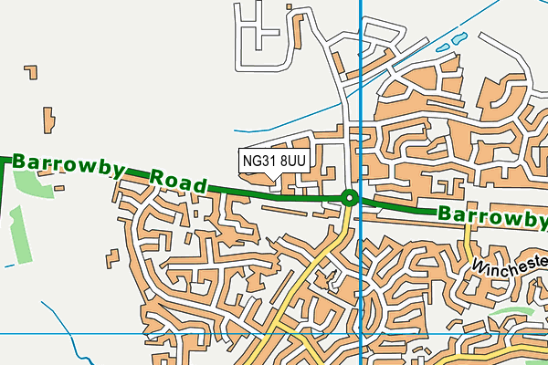 NG31 8UU map - OS VectorMap District (Ordnance Survey)