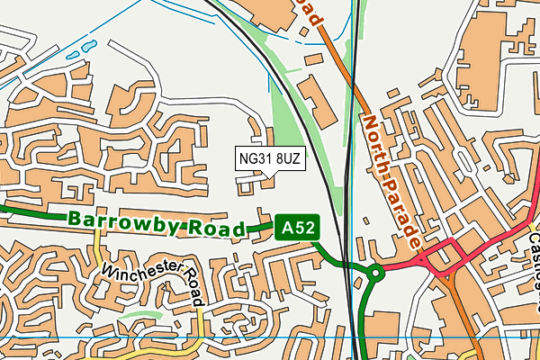 NG31 8UZ map - OS VectorMap District (Ordnance Survey)