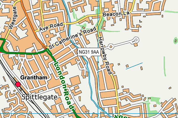 Dudley House School map (NG31 9AA) - OS VectorMap District (Ordnance Survey)