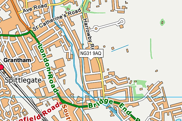 NG31 9AQ map - OS VectorMap District (Ordnance Survey)