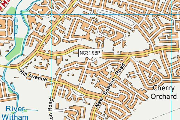 NG31 9BP map - OS VectorMap District (Ordnance Survey)