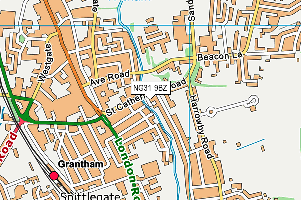 NG31 9BZ map - OS VectorMap District (Ordnance Survey)