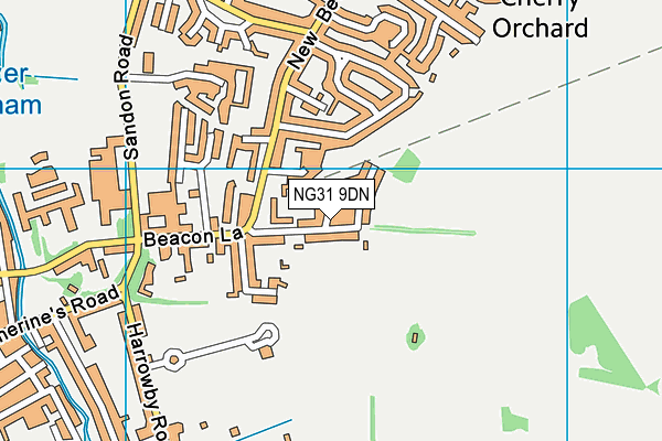 NG31 9DN map - OS VectorMap District (Ordnance Survey)