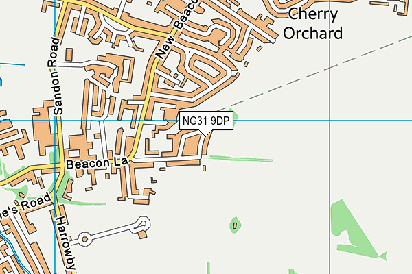 NG31 9DP map - OS VectorMap District (Ordnance Survey)