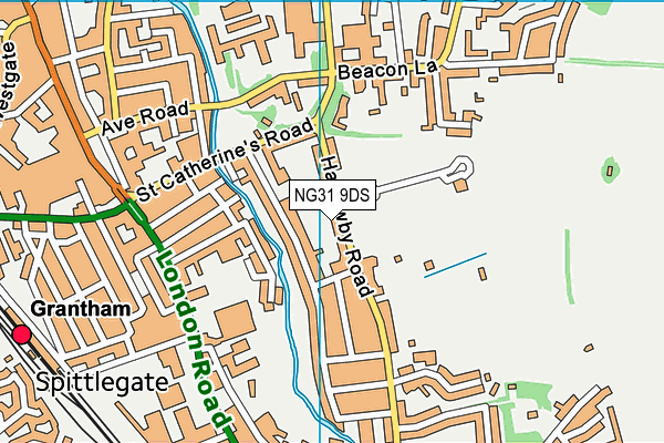 NG31 9DS map - OS VectorMap District (Ordnance Survey)