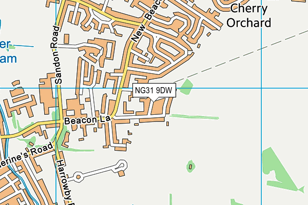 NG31 9DW map - OS VectorMap District (Ordnance Survey)