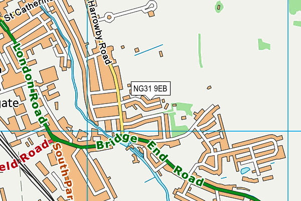 NG31 9EB map - OS VectorMap District (Ordnance Survey)