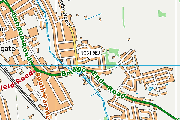 NG31 9EJ map - OS VectorMap District (Ordnance Survey)