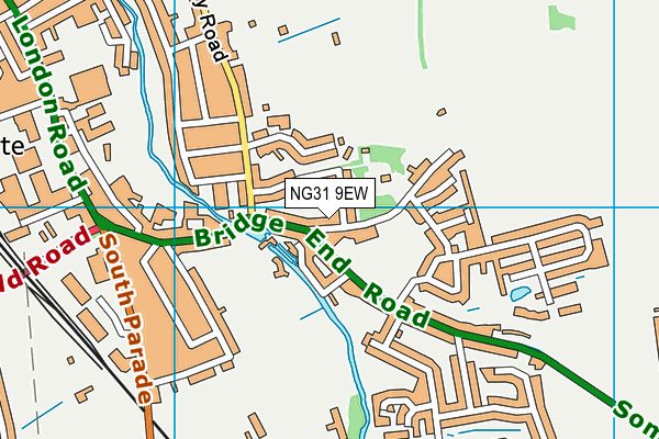 NG31 9EW map - OS VectorMap District (Ordnance Survey)