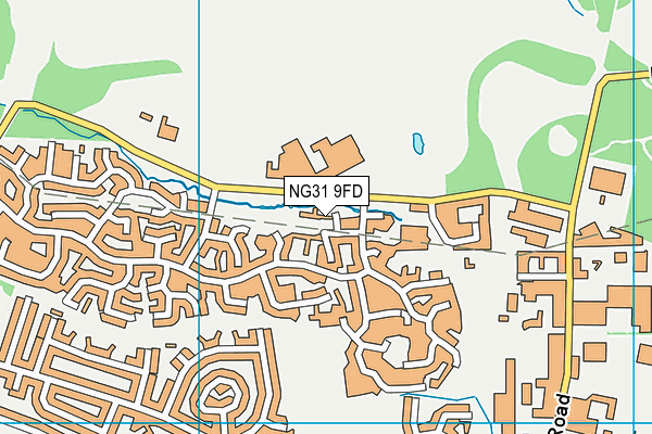 NG31 9FD map - OS VectorMap District (Ordnance Survey)