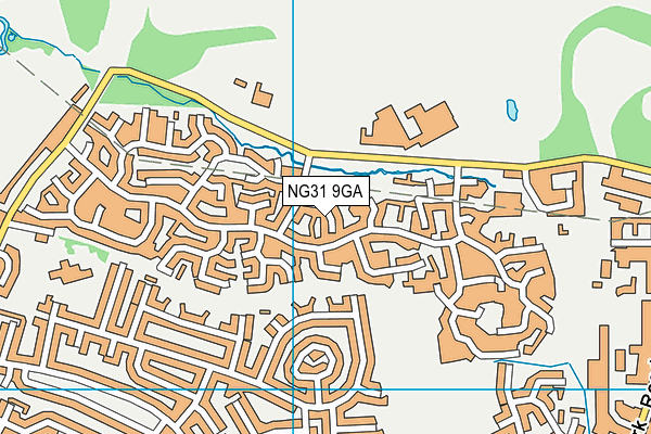 NG31 9GA map - OS VectorMap District (Ordnance Survey)
