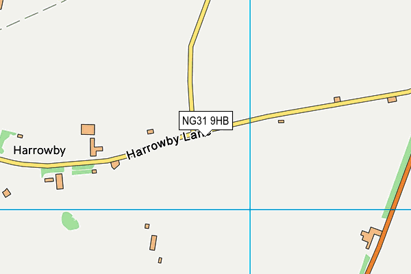 NG31 9HB map - OS VectorMap District (Ordnance Survey)