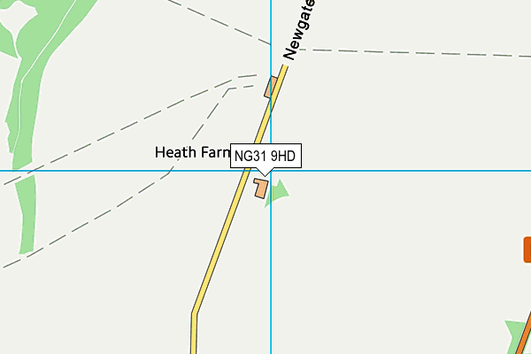 NG31 9HD map - OS VectorMap District (Ordnance Survey)