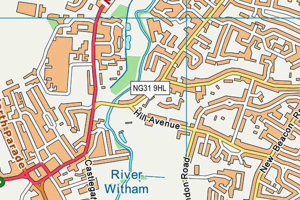 NG31 9HL map - OS VectorMap District (Ordnance Survey)