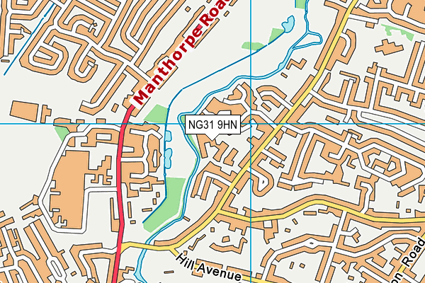 NG31 9HN map - OS VectorMap District (Ordnance Survey)