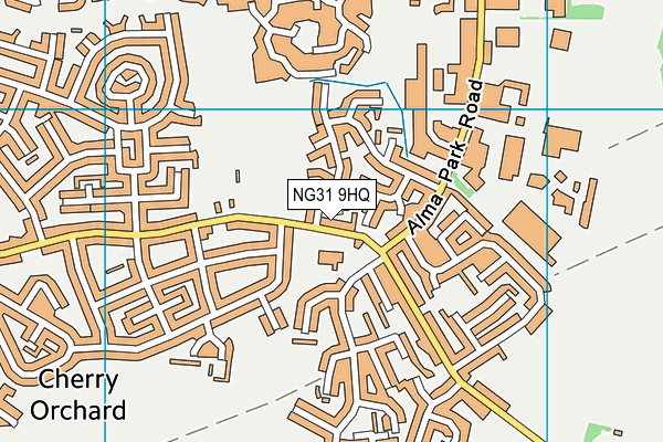 NG31 9HQ map - OS VectorMap District (Ordnance Survey)