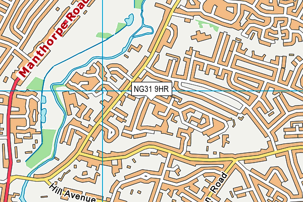 NG31 9HR map - OS VectorMap District (Ordnance Survey)