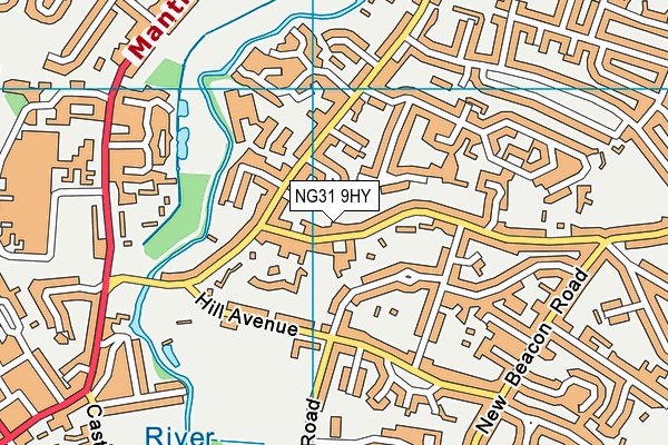 NG31 9HY map - OS VectorMap District (Ordnance Survey)