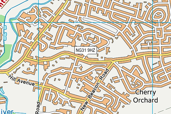 NG31 9HZ map - OS VectorMap District (Ordnance Survey)