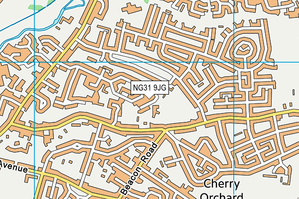 NG31 9JG map - OS VectorMap District (Ordnance Survey)