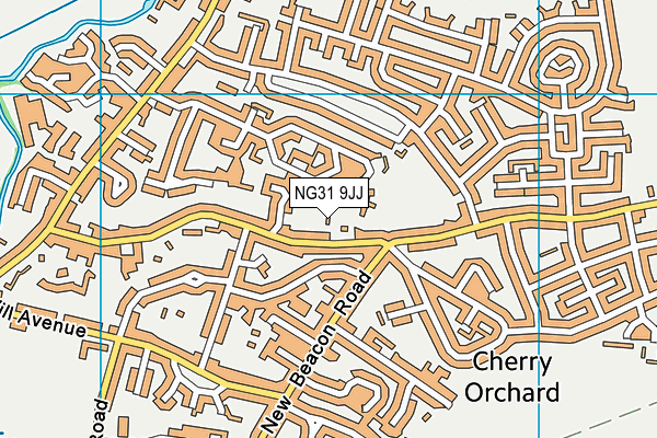 NG31 9JJ map - OS VectorMap District (Ordnance Survey)