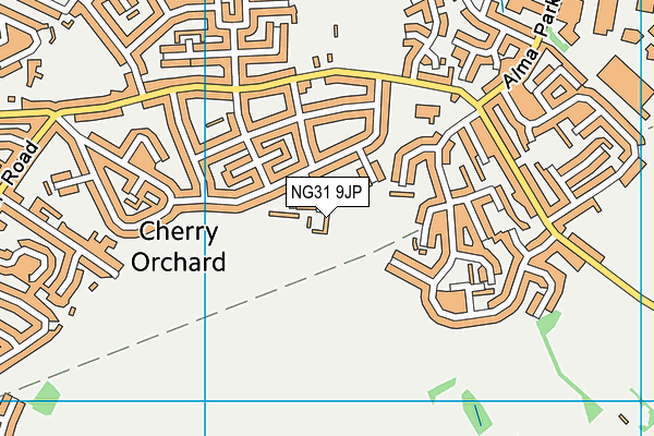 NG31 9JP map - OS VectorMap District (Ordnance Survey)