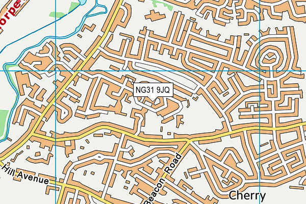 NG31 9JQ map - OS VectorMap District (Ordnance Survey)