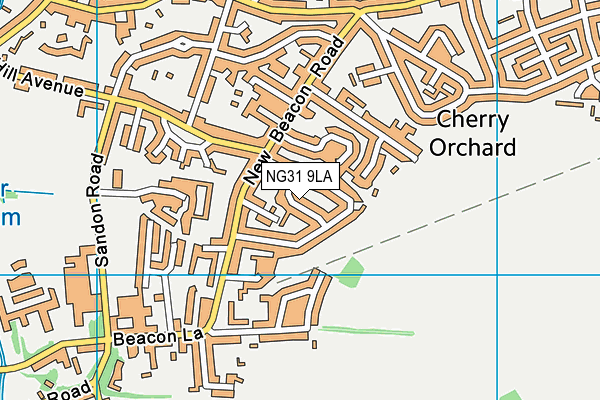 NG31 9LA map - OS VectorMap District (Ordnance Survey)