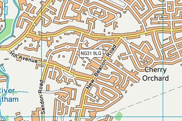 NG31 9LG map - OS VectorMap District (Ordnance Survey)