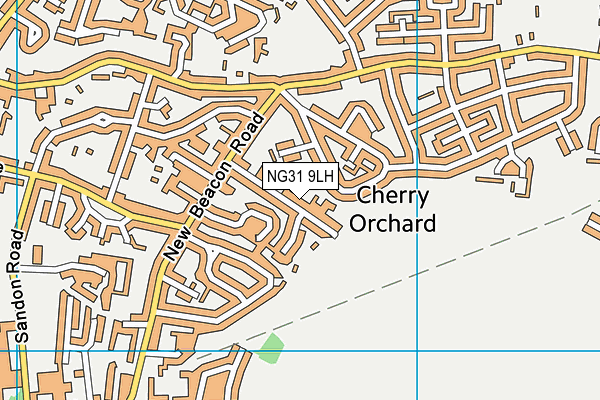 NG31 9LH map - OS VectorMap District (Ordnance Survey)