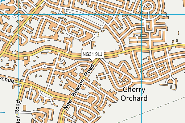The Harrowby Church of England Primary School map (NG31 9LJ) - OS VectorMap District (Ordnance Survey)