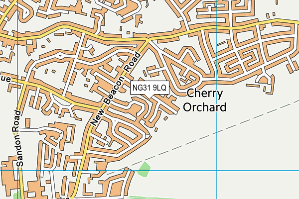 NG31 9LQ map - OS VectorMap District (Ordnance Survey)