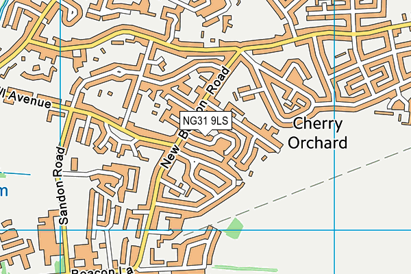 NG31 9LS map - OS VectorMap District (Ordnance Survey)