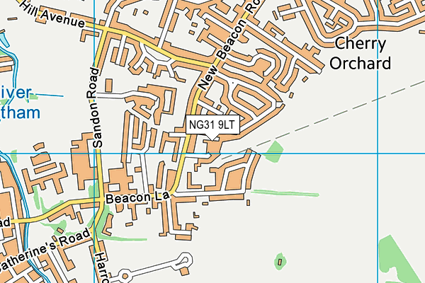 NG31 9LT map - OS VectorMap District (Ordnance Survey)