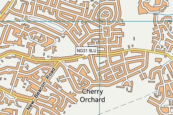 NG31 9LU map - OS VectorMap District (Ordnance Survey)