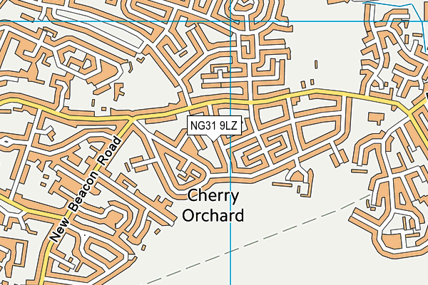NG31 9LZ map - OS VectorMap District (Ordnance Survey)