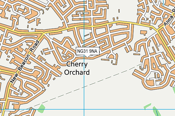 NG31 9NA map - OS VectorMap District (Ordnance Survey)