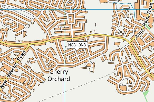 NG31 9NB map - OS VectorMap District (Ordnance Survey)