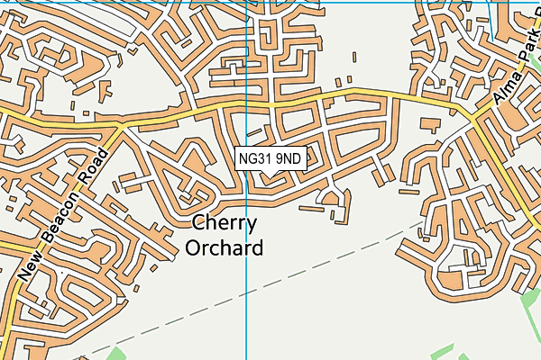 NG31 9ND map - OS VectorMap District (Ordnance Survey)