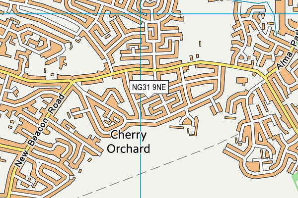 NG31 9NE map - OS VectorMap District (Ordnance Survey)