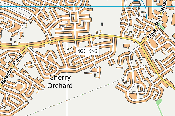 NG31 9NG map - OS VectorMap District (Ordnance Survey)