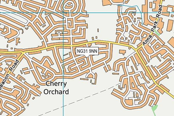 NG31 9NN map - OS VectorMap District (Ordnance Survey)