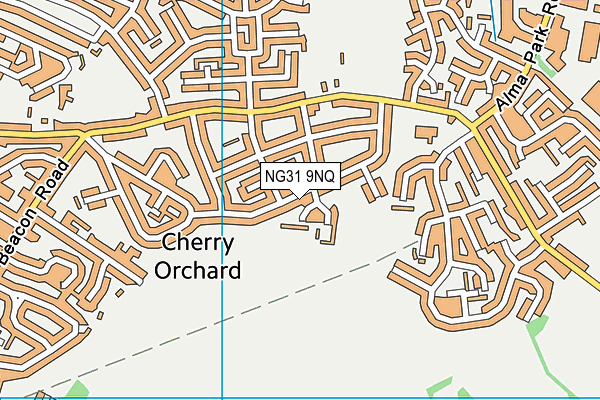 NG31 9NQ map - OS VectorMap District (Ordnance Survey)