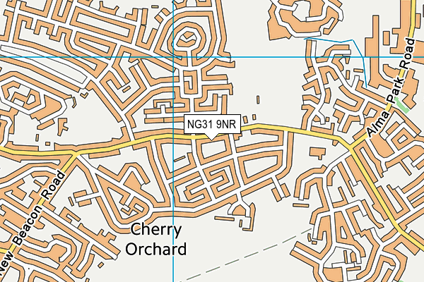 NG31 9NR map - OS VectorMap District (Ordnance Survey)
