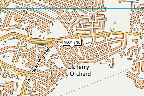 NG31 9NU map - OS VectorMap District (Ordnance Survey)