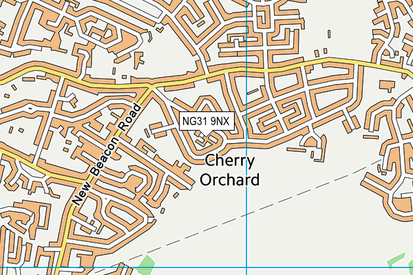 NG31 9NX map - OS VectorMap District (Ordnance Survey)