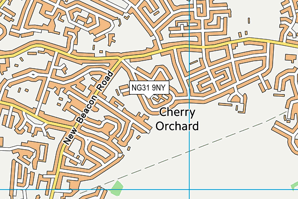 NG31 9NY map - OS VectorMap District (Ordnance Survey)