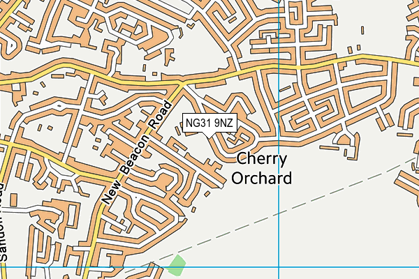 NG31 9NZ map - OS VectorMap District (Ordnance Survey)