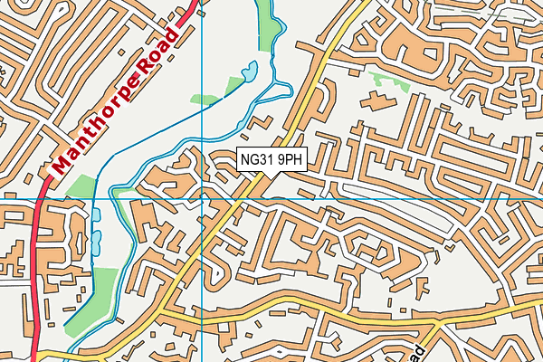 NG31 9PH map - OS VectorMap District (Ordnance Survey)