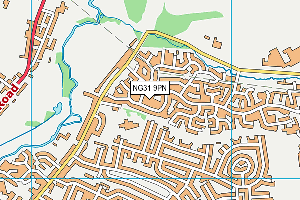 NG31 9PN map - OS VectorMap District (Ordnance Survey)